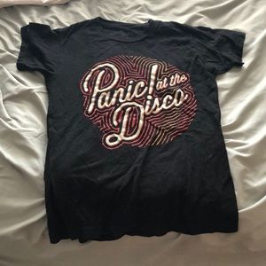 Panic! At the disco black graphic Tee